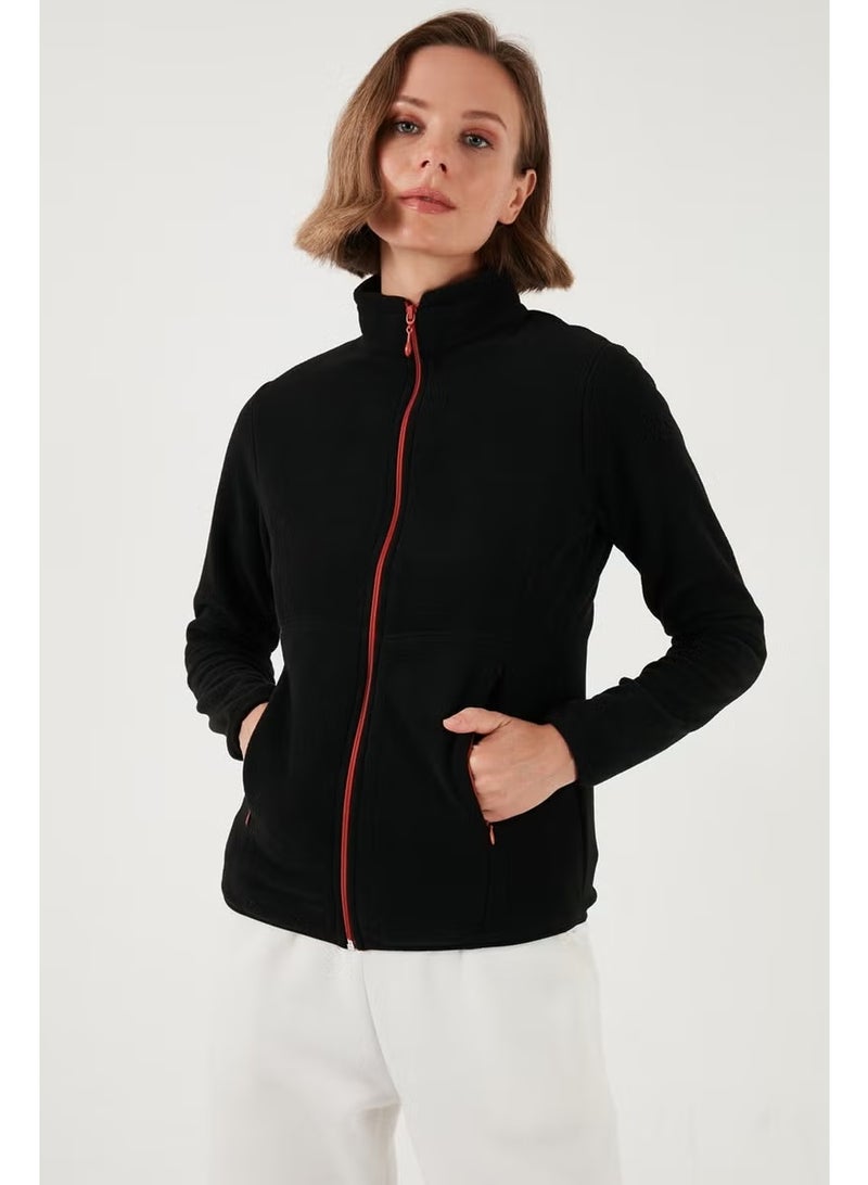 Lela Slim Fit Zippered Polar Fleece Cardigan Women's Cardigan 5907012 - Image 3